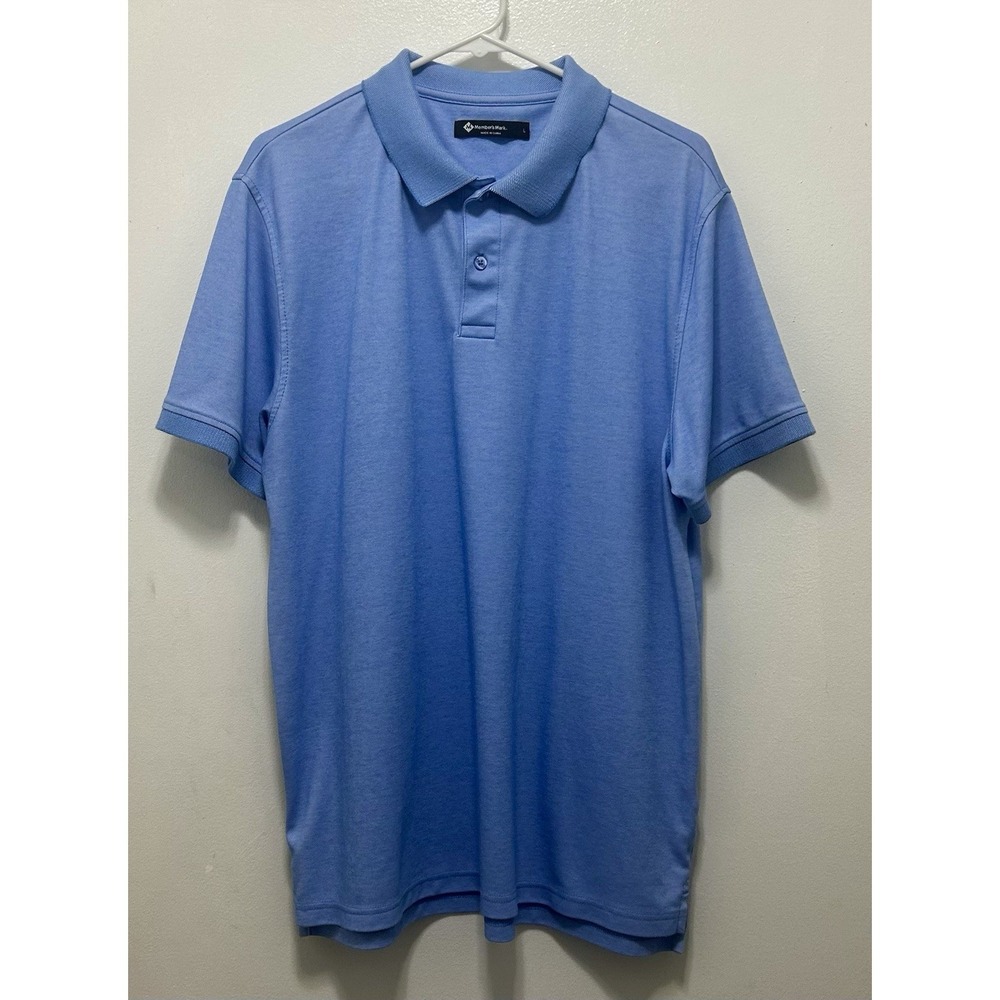 Members Mark Men's Blue Polo Large